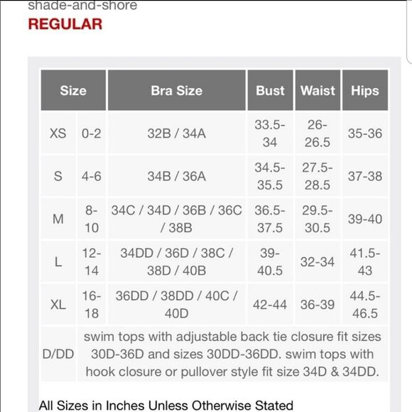 Shade & Shore Swim Bikini Top Bra 36C - Picture 8 of 8